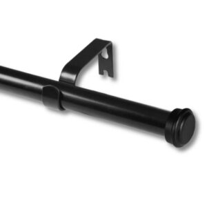 SMART DRAPE Classic Extendible Curtain Rod -MATT BLACK