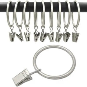 Curtain Ring Clips 10 Pieces CHROME