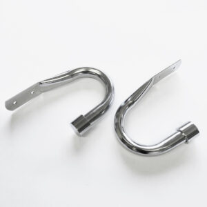 Curtain Hold Backs End Cap (set of 2) BLACK or CHROME