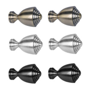 2 X Curtain Rod Ends Urn Shape Finials