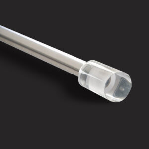 Extendable Curtain Rod Set Stainless Steel - Crystal